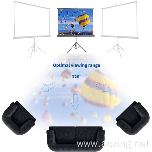 Standard Tripod Portable Manual Pull Down Projection Screen